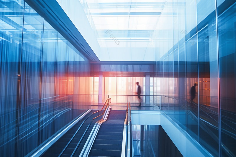 蓝光建筑科技感写字楼室内装修设计效果图,高清,摄影图,摄影图片,图片大全,摄影图免费下载